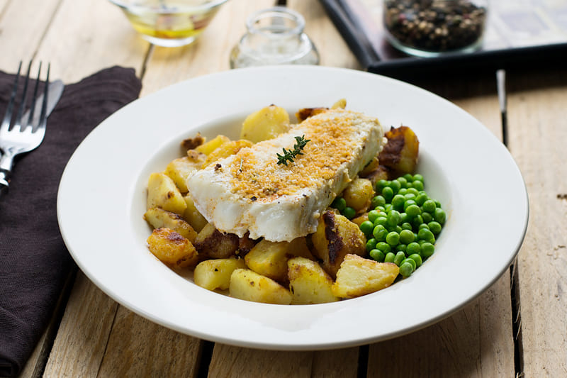 bacalhau com ervilha torta